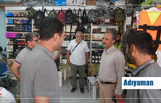 Adıyaman Belediye Başkanı Esnafı Ziyaret Etti.