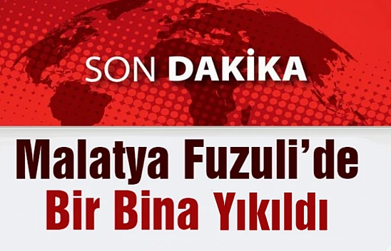 Adıyaman'da ki Deprem, Malatya'da 1 bina yıktı