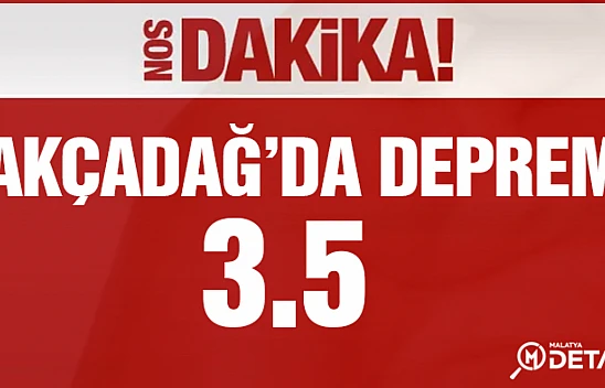 Akçadağ'da 3.5 Şiddetinde Deprem Meydana Geldi