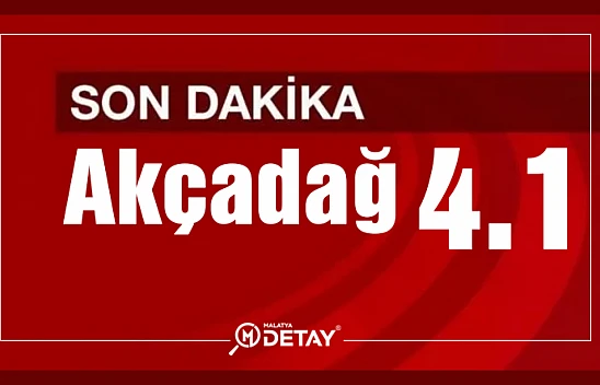 Akçadağ'da 4.1 Şiddetinde Deprem
