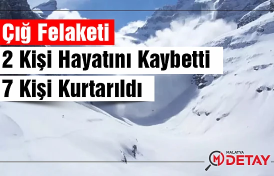 Artvin'de Çığ felaketi: 2 ölü, 7 Kişi Kurtarıldı