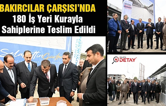 Bakırcılar Çarşısı'nda 180 İş Yeri Kurayla Sahiplerine Teslim Edildi.