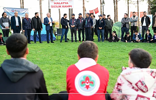 Başkan Güder İzci Kampında...