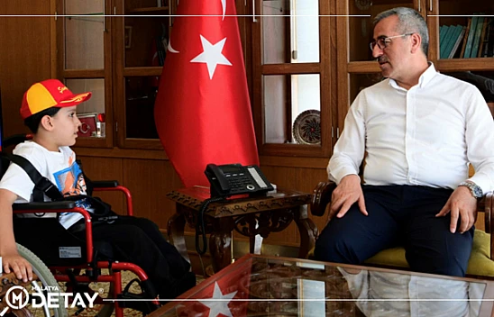 Başkan Güngör, 1. Sınıf Öğrencisi Muhammet'le Buluştu