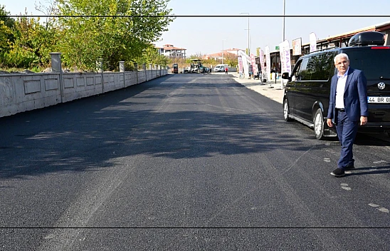 Battalgazi Konteyner Çarşı'da Sıcak Asfalt Yapıldı..