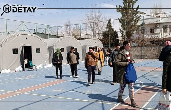 Çadır sınıflarda eğitim öğretime başlandı.