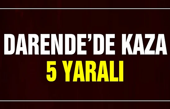 Darende'de Trafik Kazası 5 Yaralı...