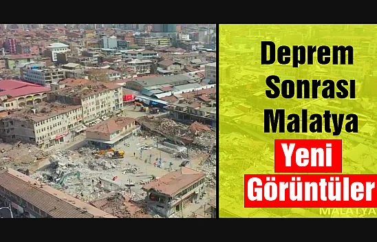 Deprem Sonrası Malatya Havadan Görüntülendi.