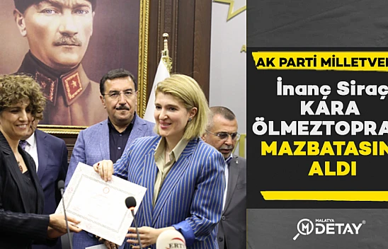 İnanç Siraç Kara Ölmeztoprak Mazbatasını Aldı
