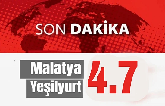 Malatya'da 4.7 Şiddetinde Sallandı