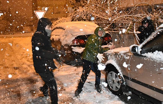 Malatya'da kar Sevinci