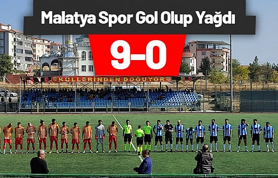 Malatyaspor gol olup yağdı 9-0