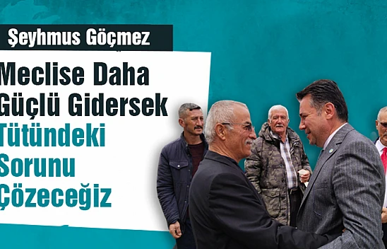 Meclise Daha Güçlü Gidersek Tütündeki Sorunu Çözeceğiz