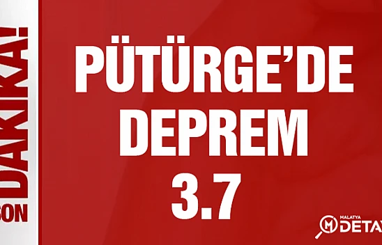 Pütürge'de 3.7 büyüklüğünde deprem