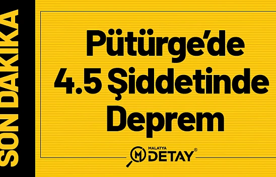 Pütürge'de 4.5 Şiddetinde Deprem...