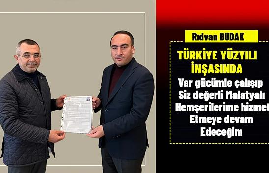 Rıdvan Budak, milletvekili aday adaylığını başvurusunu yaptı.
