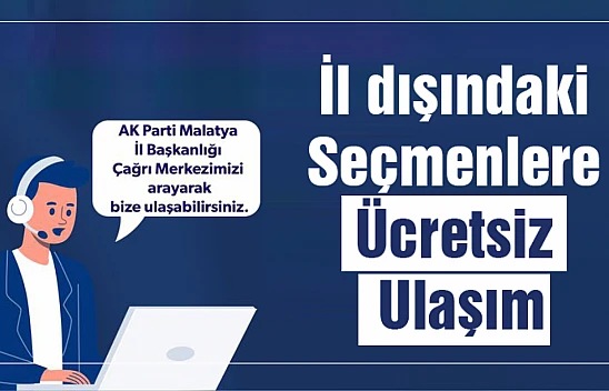 Seçmenlere ücretsiz ulaşım desteği