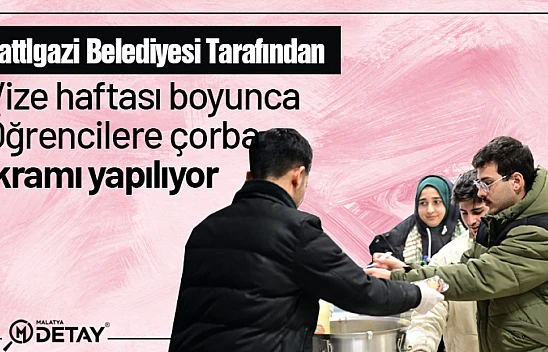 Vize haftası boyunca öğrencilere çorba ikramı yapılıyor...