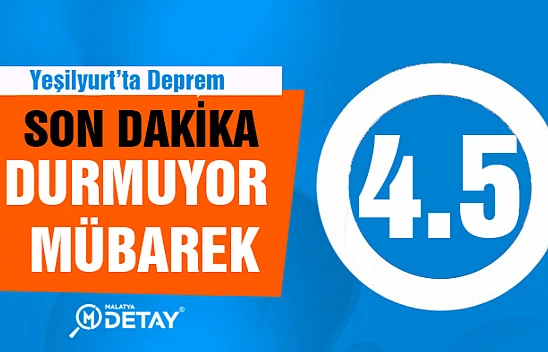 Yeşilyurt 4.5 Şiddetinde Sallandı.