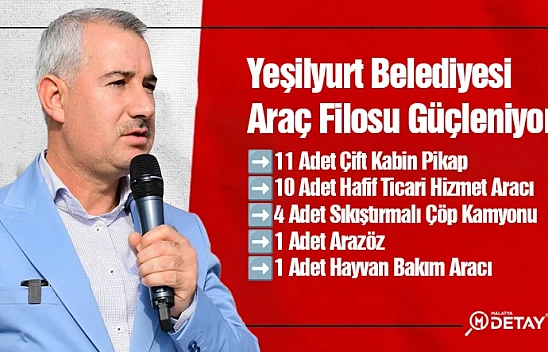 Yeşilyurt Belediyesi Araç Filosu Güçleniyor...