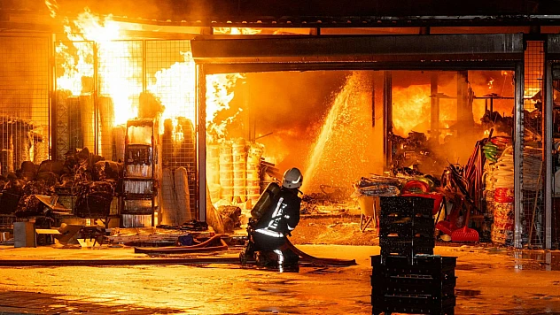 Malatya'da Çarşı Yandı..