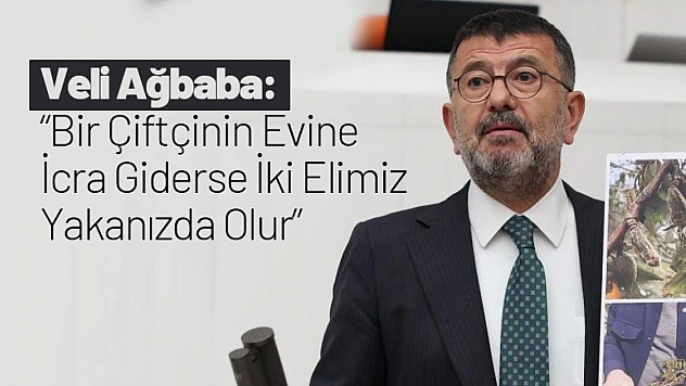 Ağbaba: 'Bir Çiftçinin Evine İcra Giderse İki Elimiz Yakanızda Olur'