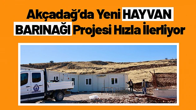 Akçadağ'da Yeni Hayvan Barınağı Projesi Hızla İlerliyor