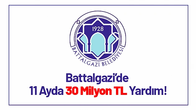 Battalgazi'de 11 Ayda 30 Milyon TL Yardım!