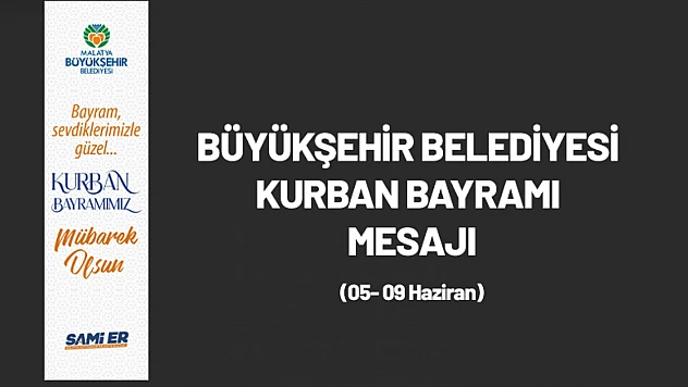 Büyükşehir Kurban Bayramı Mesajı