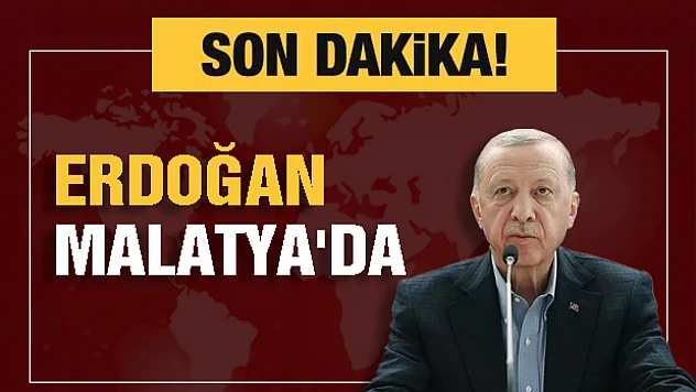 Cumhurbaşkanı Recep Tayyip Erdoğan Malatya'da