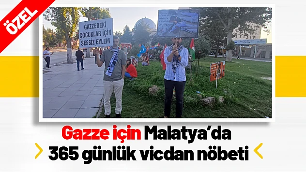 Gazze İçin Malatya'da 365 Günlük Vicdan Nöbeti