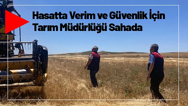 Hasatta Verim ve Güvenlik İçin Tarım Müdürlüğü Sahada