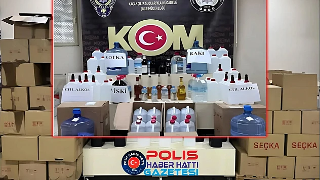 İzmir'de Sahte İçki Operasyonu: 68 Baskın, 4 Tutuklama
