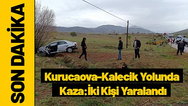 Kurucaova-Kalecik Yolunda Kaza: İki Kişi Yaralandı