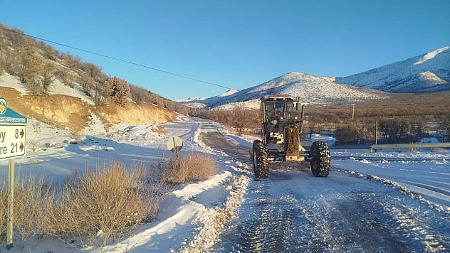 Malatya'da 117 mahalle yolu ulaşıma açıldı...