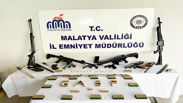 Malatya'da Silah Operasyonu: 29 Şüpheli Gözaltında.