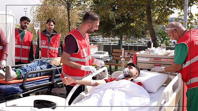 Malatya Eğitim ve Araştırma Hastanesi'nde Gerçekçi Yangın Tatbikatı