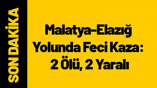 Malatya-Elazığ Yolunda Feci Kaza: 2 Ölü, 2 Yaralı