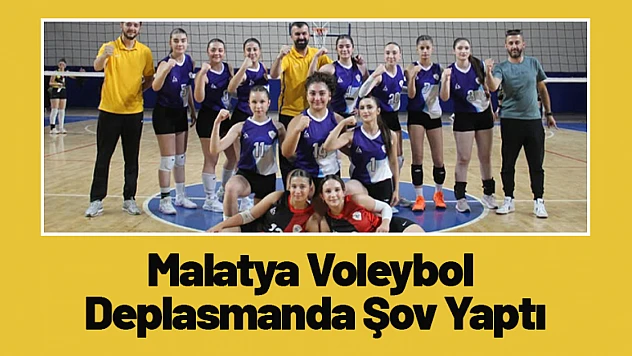 Malatya Voleybol Deplasmanda Şov Yaptı