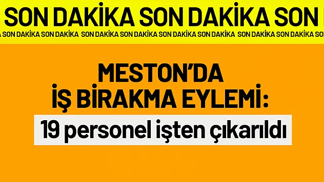 MESTON'da İş Bırakma Eylemi: 19 Personel İşten Çıkarıldı