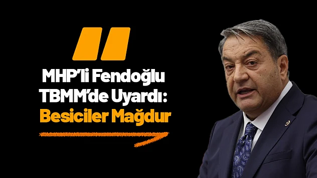 MHP'li Fendoğlu TBMM'de Uyardı: Besiciler Mağdur