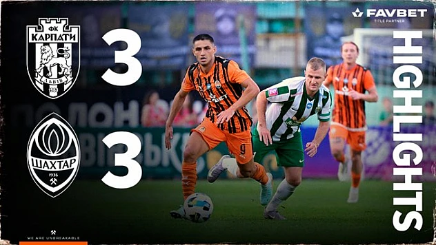 Shakhtar Donetsk, Uzatmada Galibiyeti Kaçırdı: 3-3