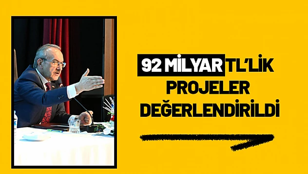 Ulaştırma İlk Sırada: 92 Milyar TL'lik Projeler Değerlendirildi
