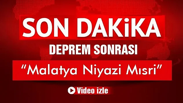 Depremden Sonra Niyazi Mısri