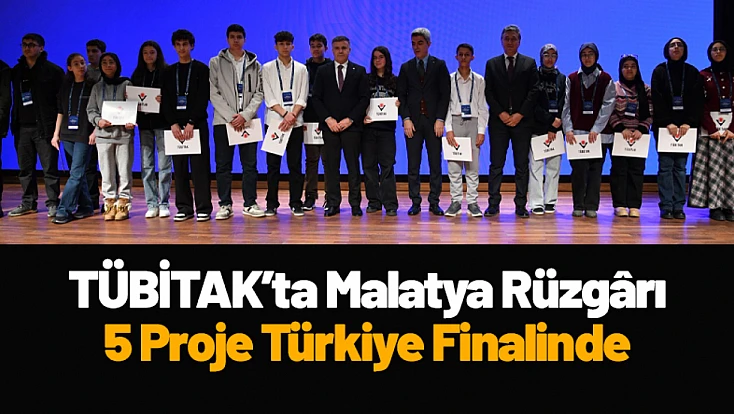 TÜBİTAK’ta Malatya Rüzgârı: 5 Proje Türkiye Finalinde