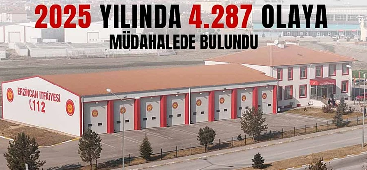 2025 yılında 4 Bin 287 olaya müdahalede bulundu
