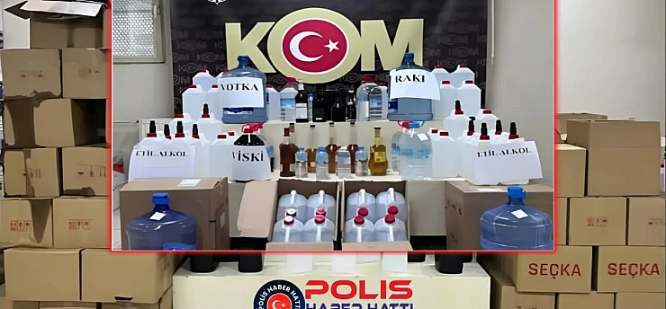 İzmir'de Sahte İçki Operasyonu: 68 Baskın, 4 Tutuklama