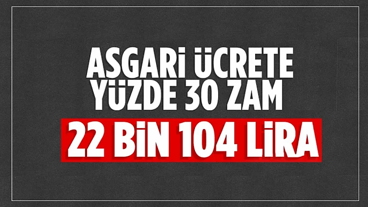 2025 Yılı Asgari Ücreti Belirlendi: 22.104 TL