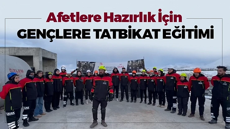 Afetlere Hazırlık İçin Gençlere Tatbikat Eğitimi