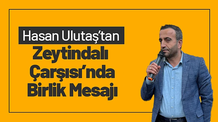 Akçadağ'da Belediye ve Halk El Ele: Zeytindalı Çarşısı'nda Birlik Mesajı